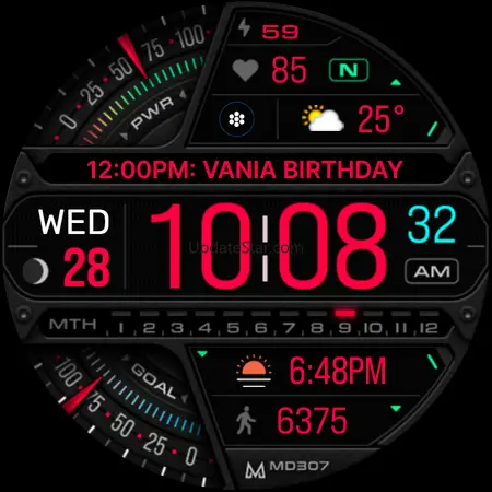 MD307 Digital watch face 18.0.10