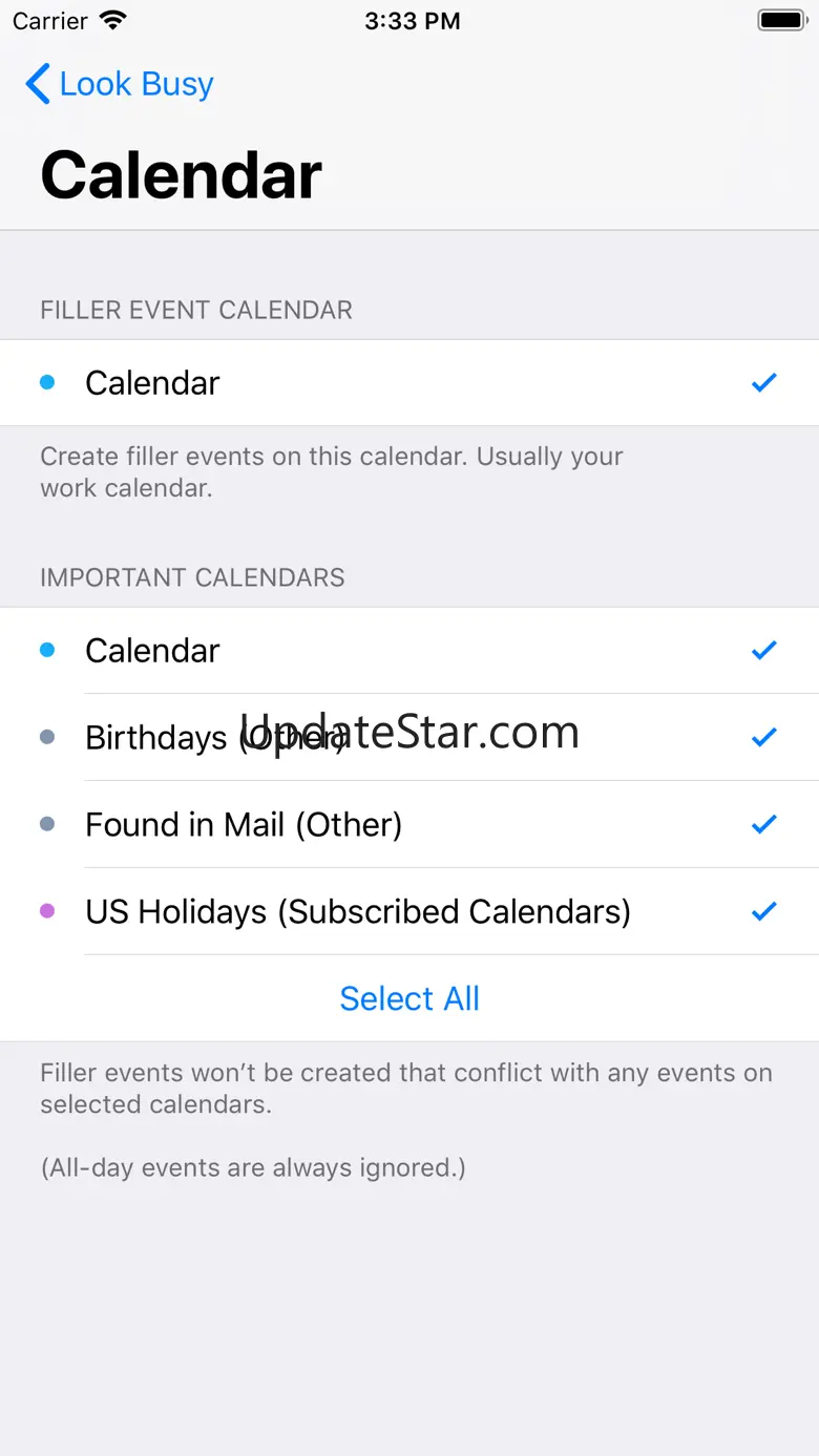 #LookBusy Fake Calendar Events 1.0.4