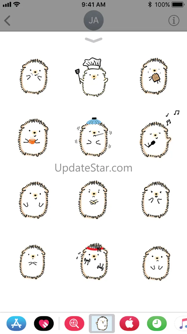 Hedgie the Hedgehog Stickers 1.1