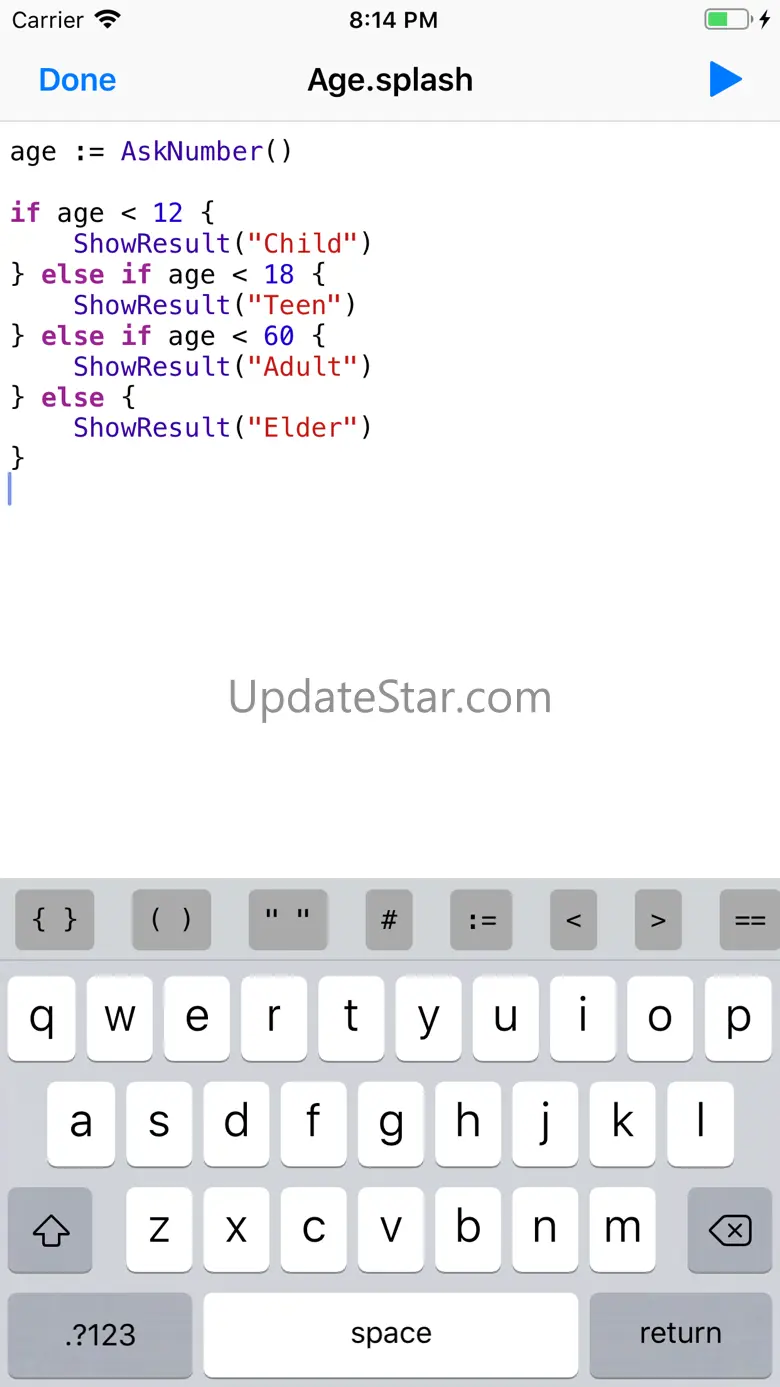 Splash - Programming Language 1.0