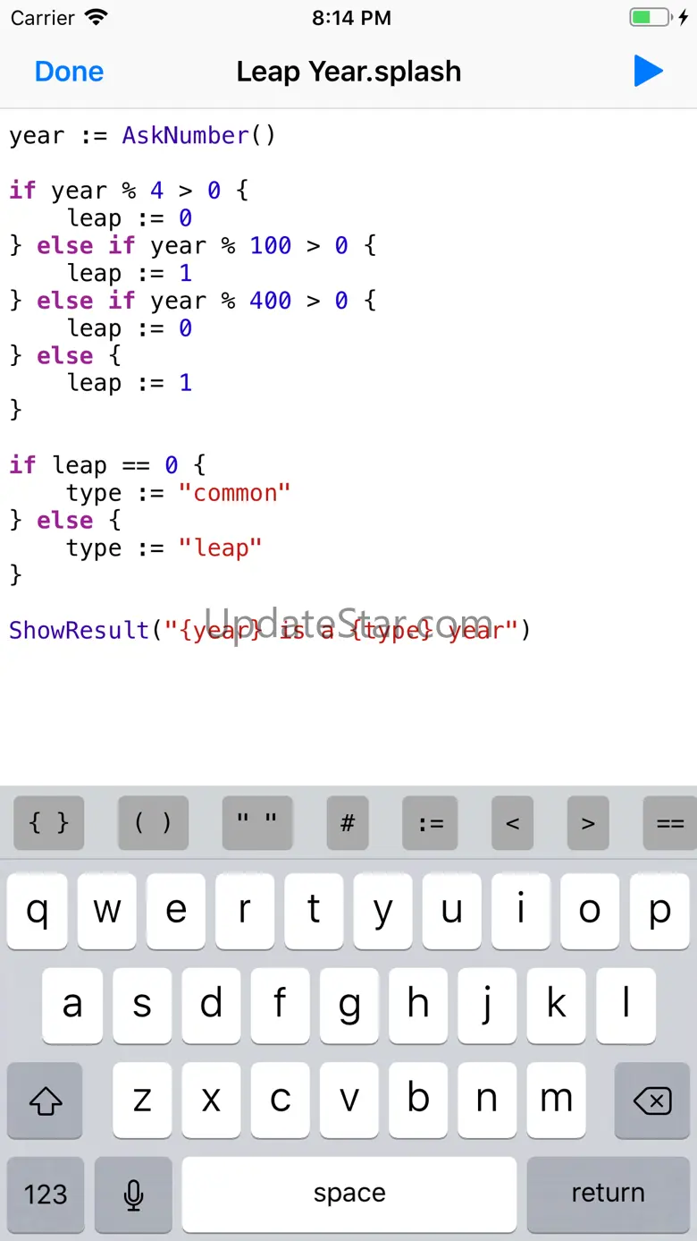 Splash - Programming Language 1.0