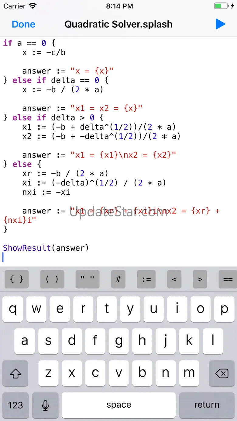 Splash - Programming Language 1.0
