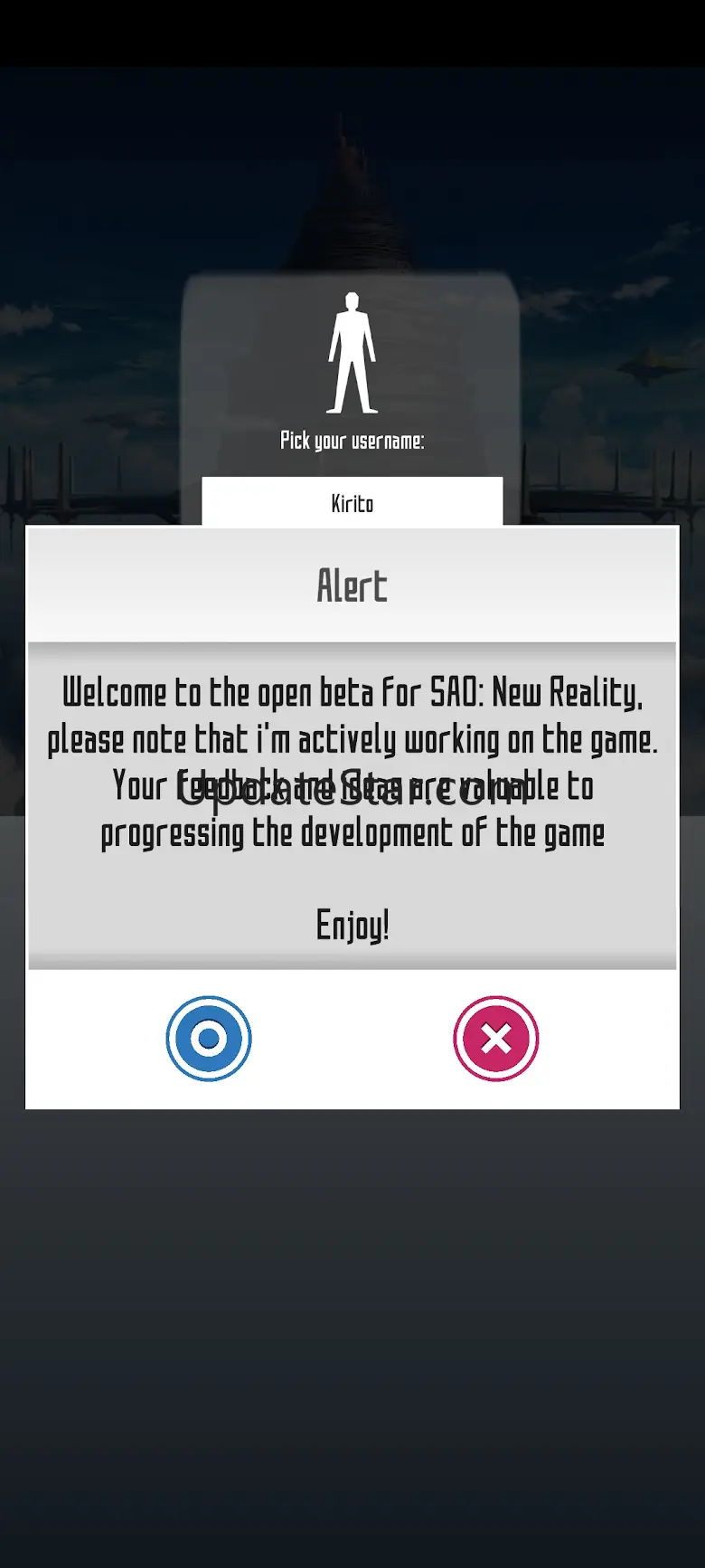 SAO Fan Game: New Reality 1.0