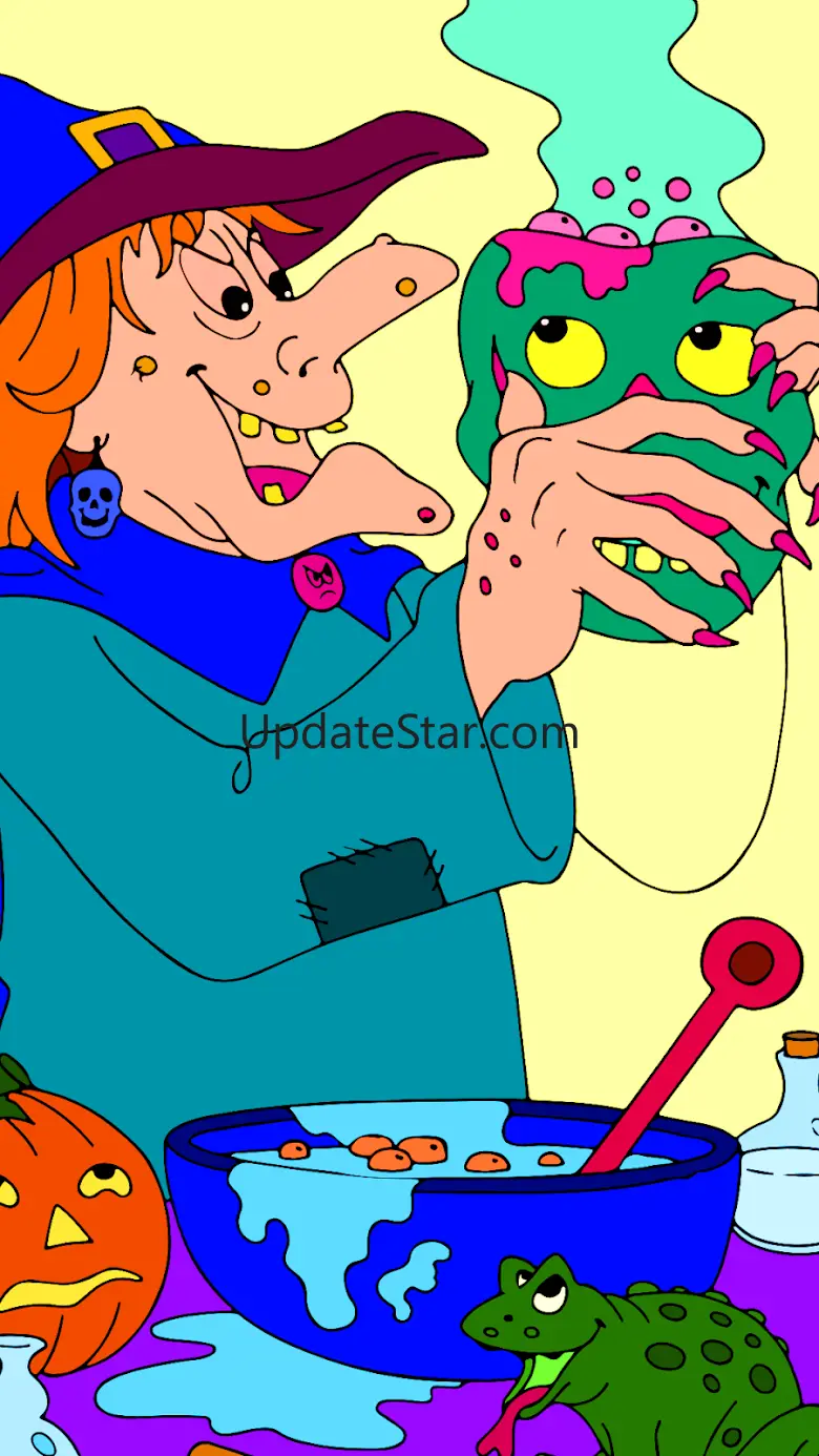 Halloween Color by Number Book 4.8