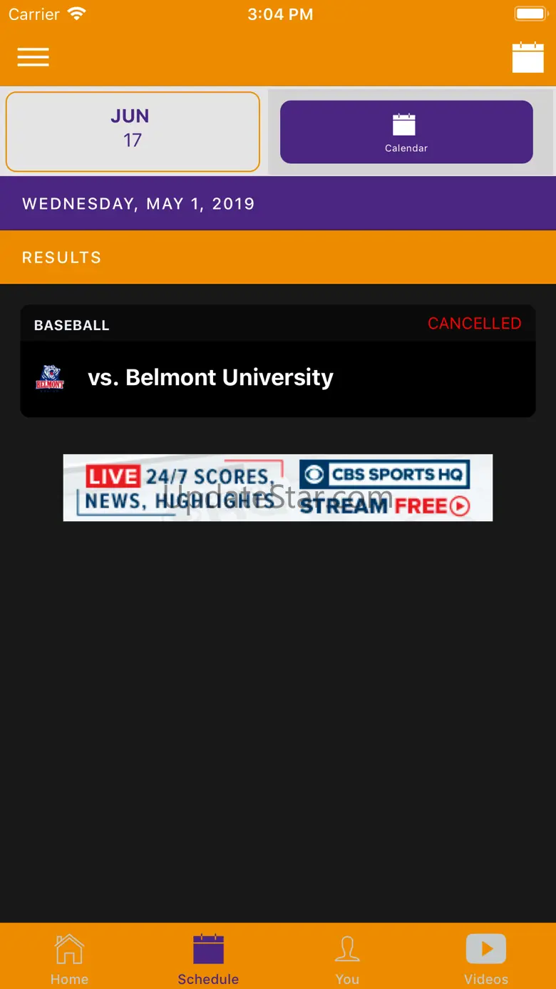 Evansville Athletics 1.0.2