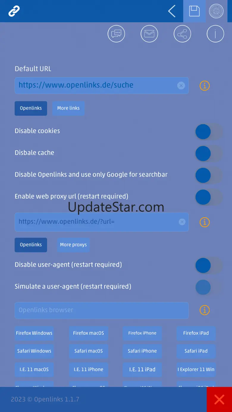 Openlinks browser 1.1.7
