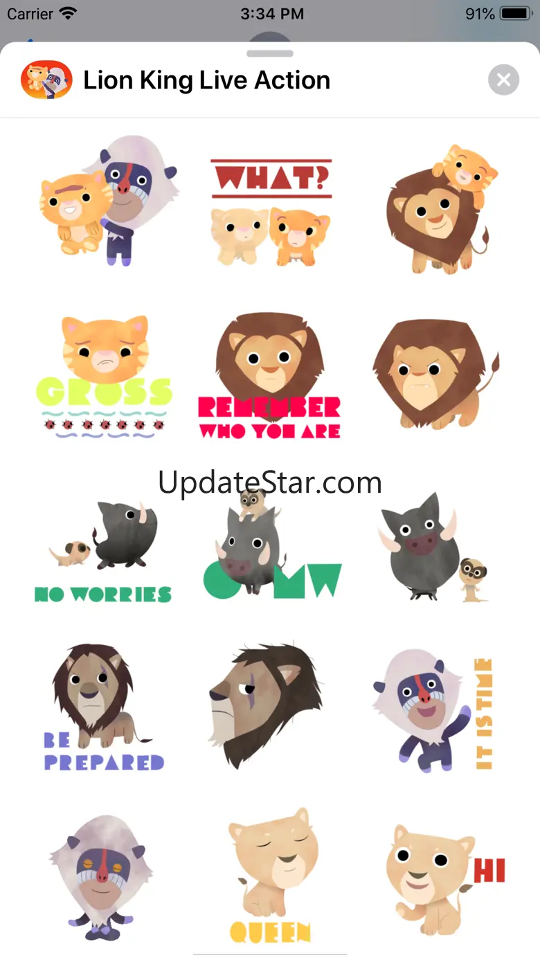 The Lion King Stickers 1.0.2