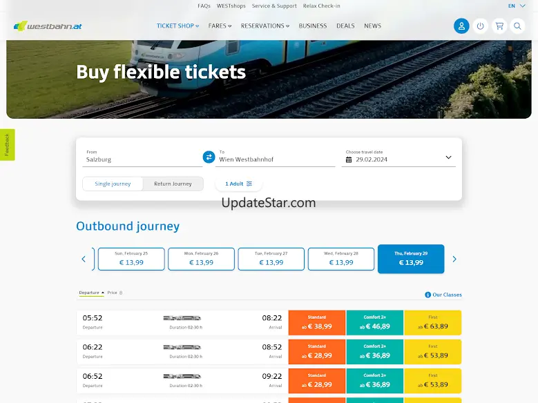 WESTbahn App 1.6.1