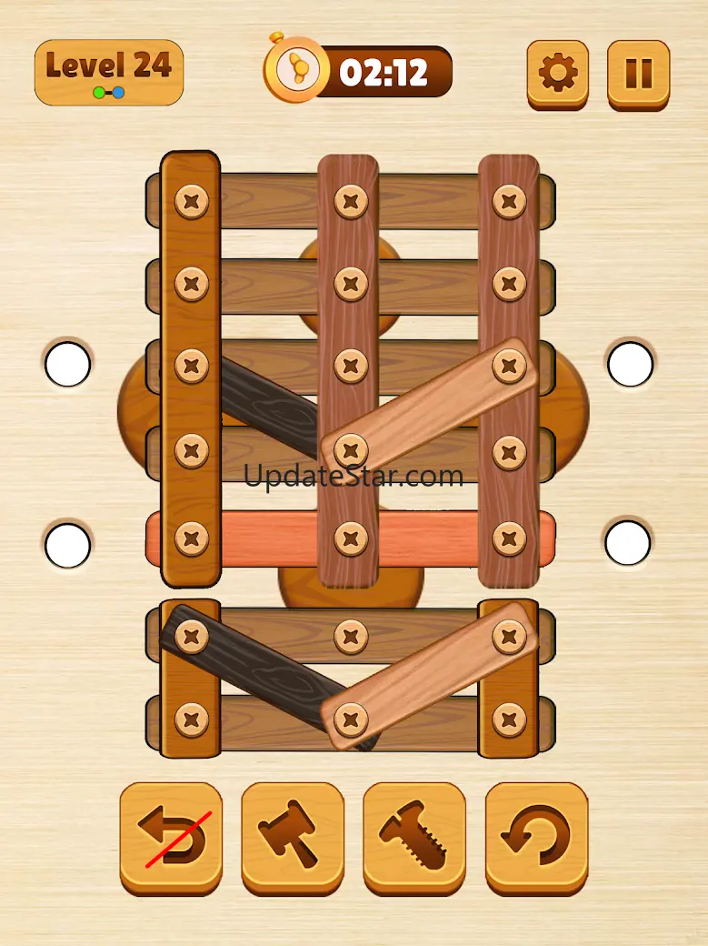 Wood Nuts Bolts: Screw Puzzle