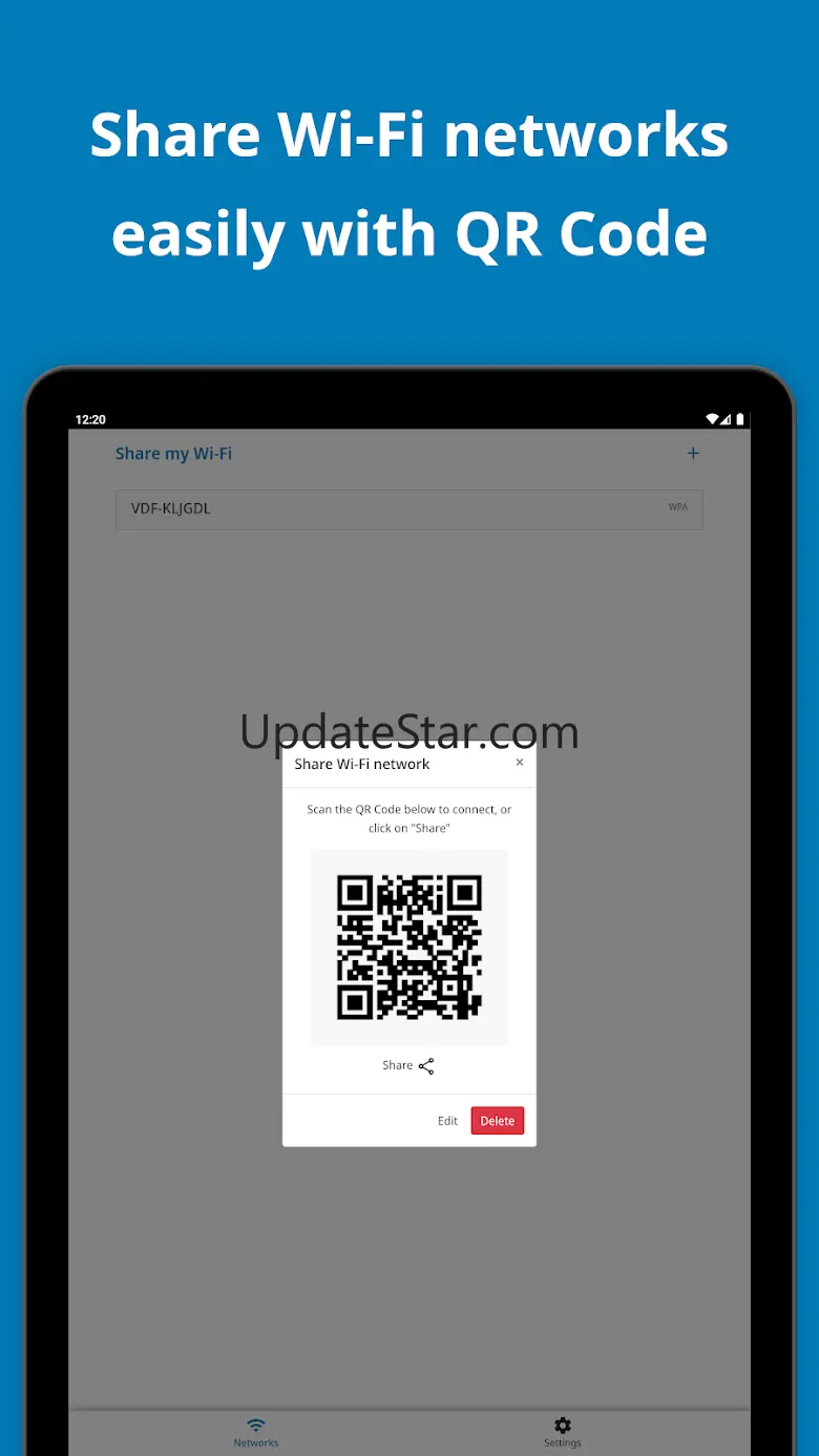 Share My Wi-Fi: QR Code Sharer