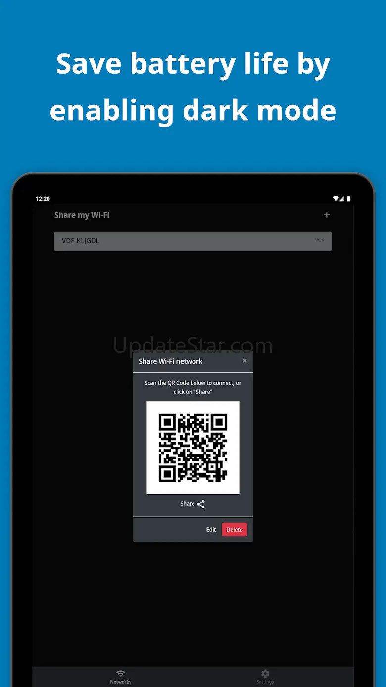 Share My Wi-Fi: QR Code Sharer