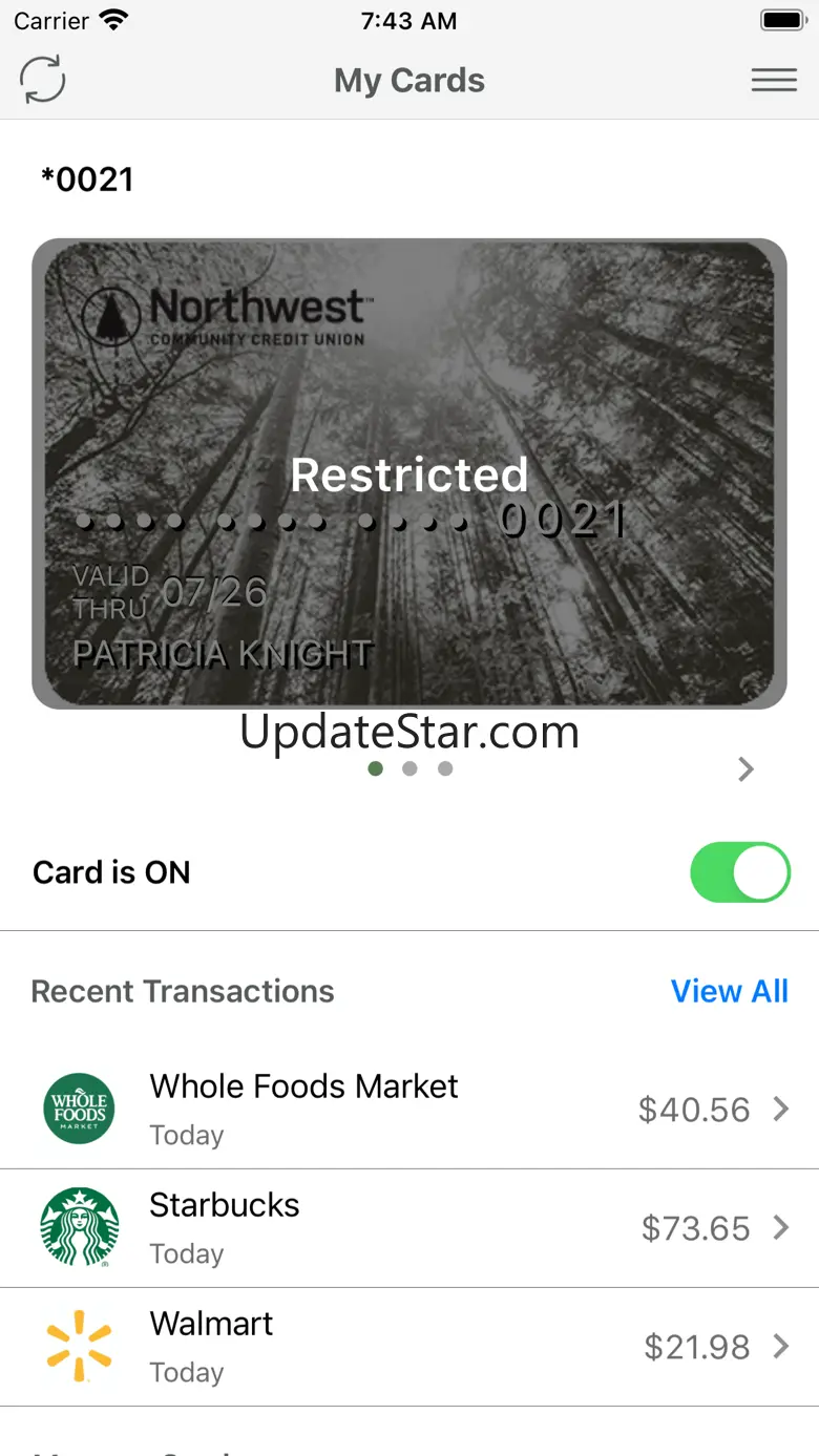 NWCU Card Control 6.0.7
