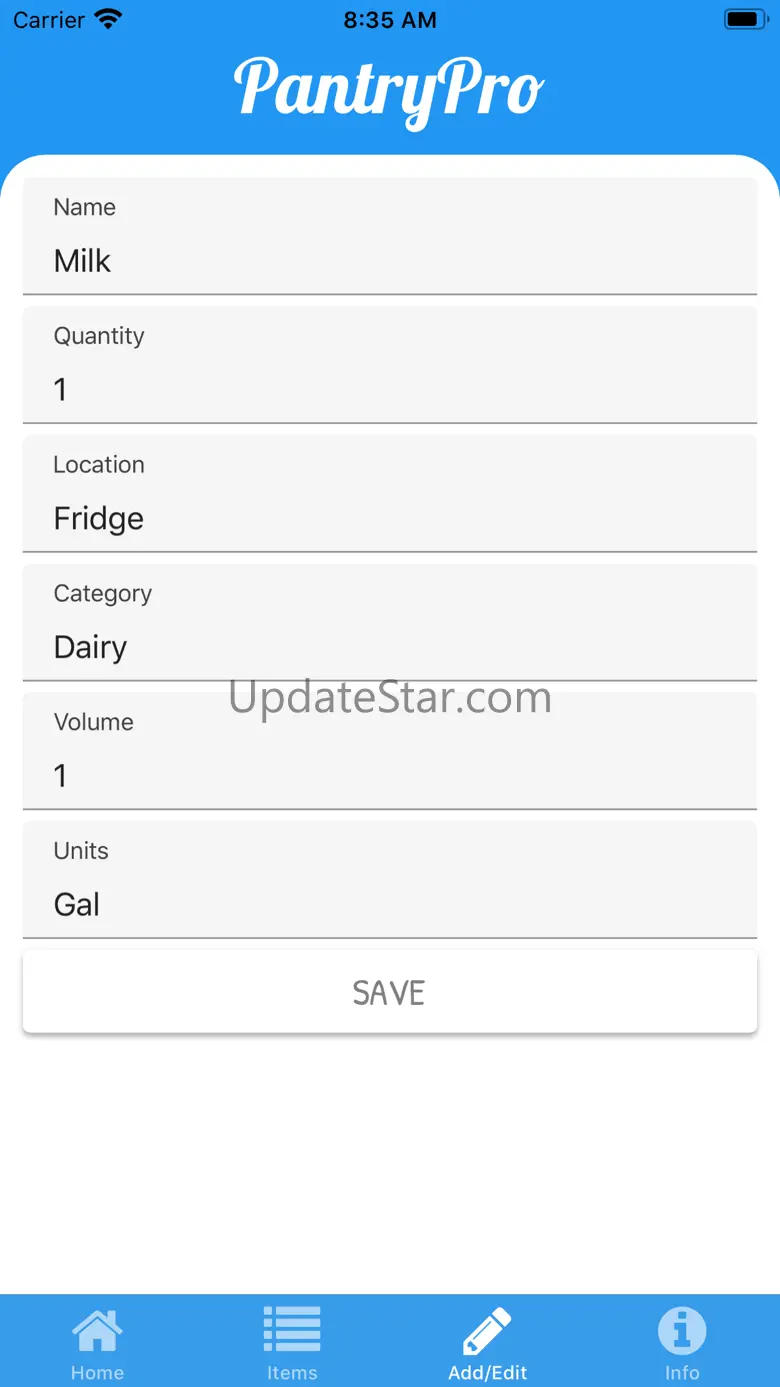 PantryPro App 1.0.0