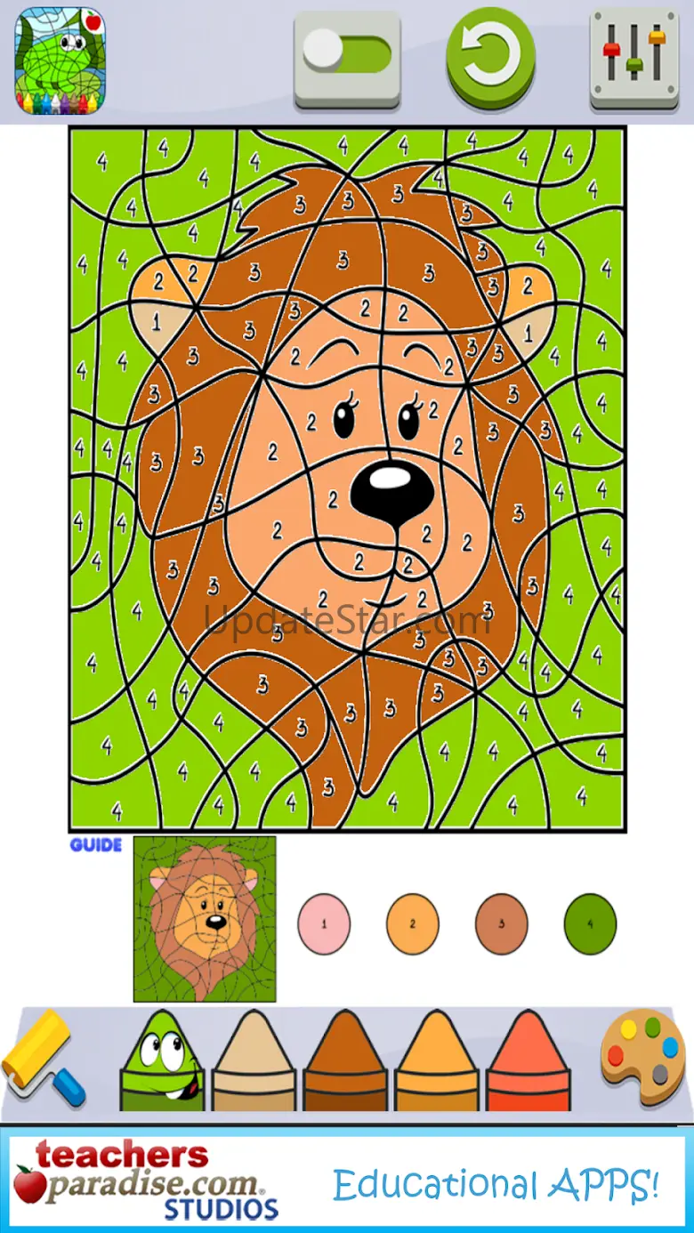 Color By Numbers Game for Kids 3