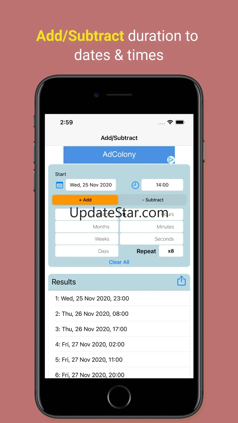 The Date and Time Calculator 1.0.2