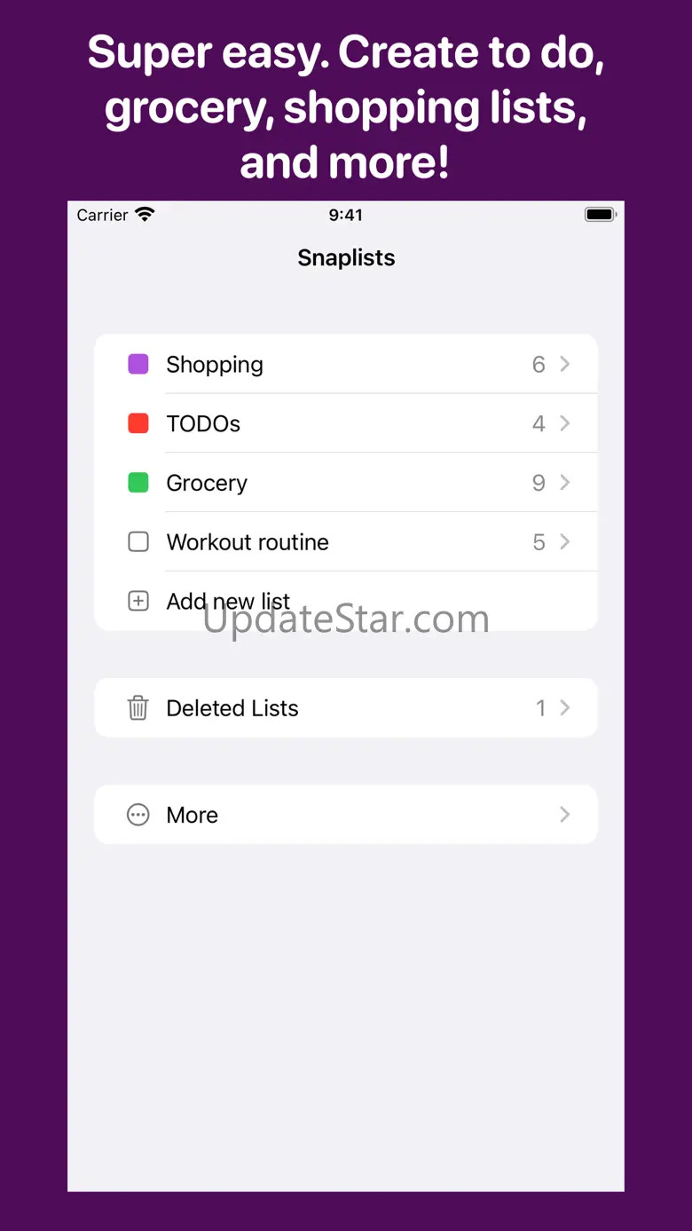 Snaplists: Simple Lists App 2024.2