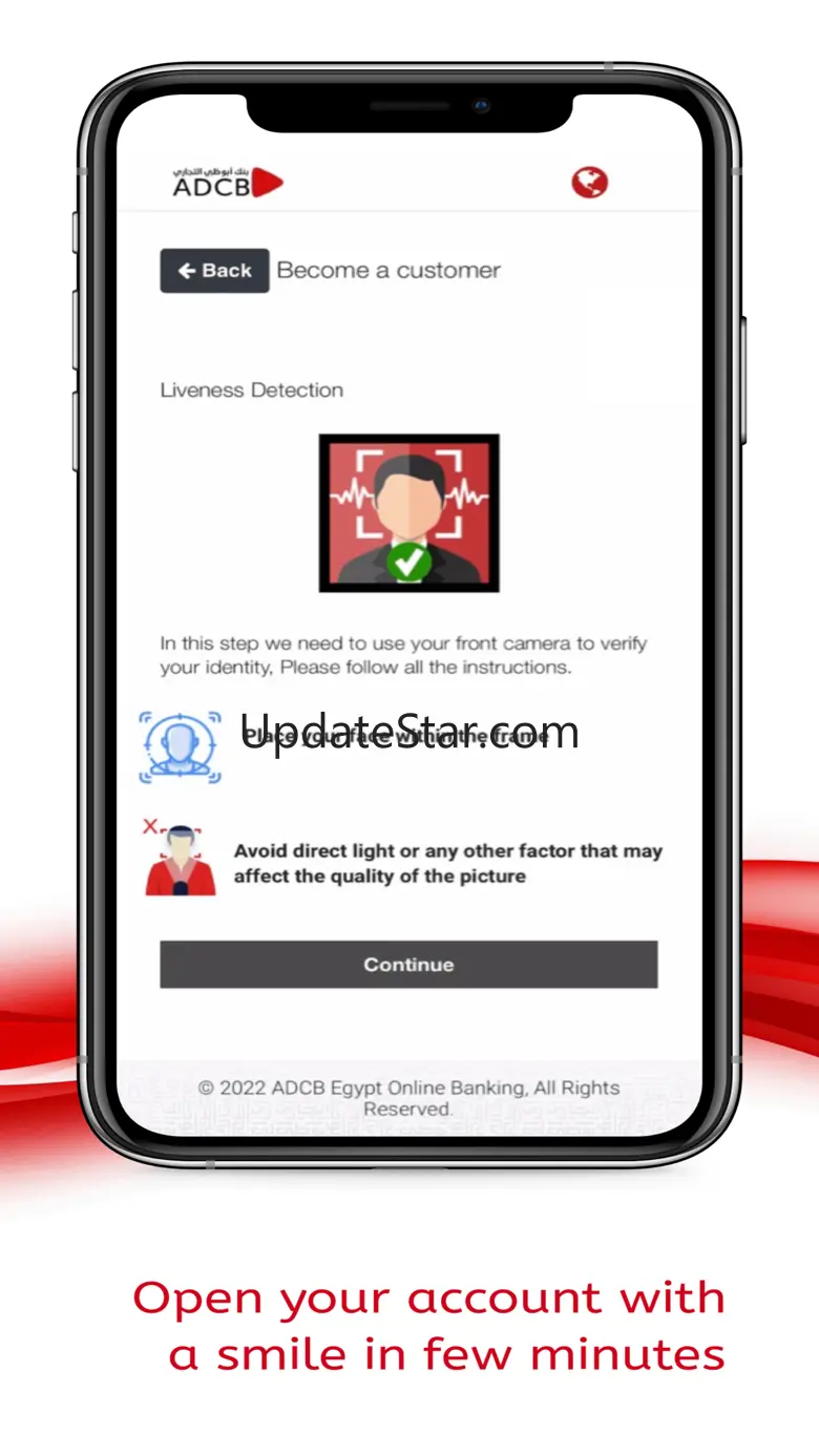 ADCB-Egypt Mobile Banking UI enhancement without Onboarding