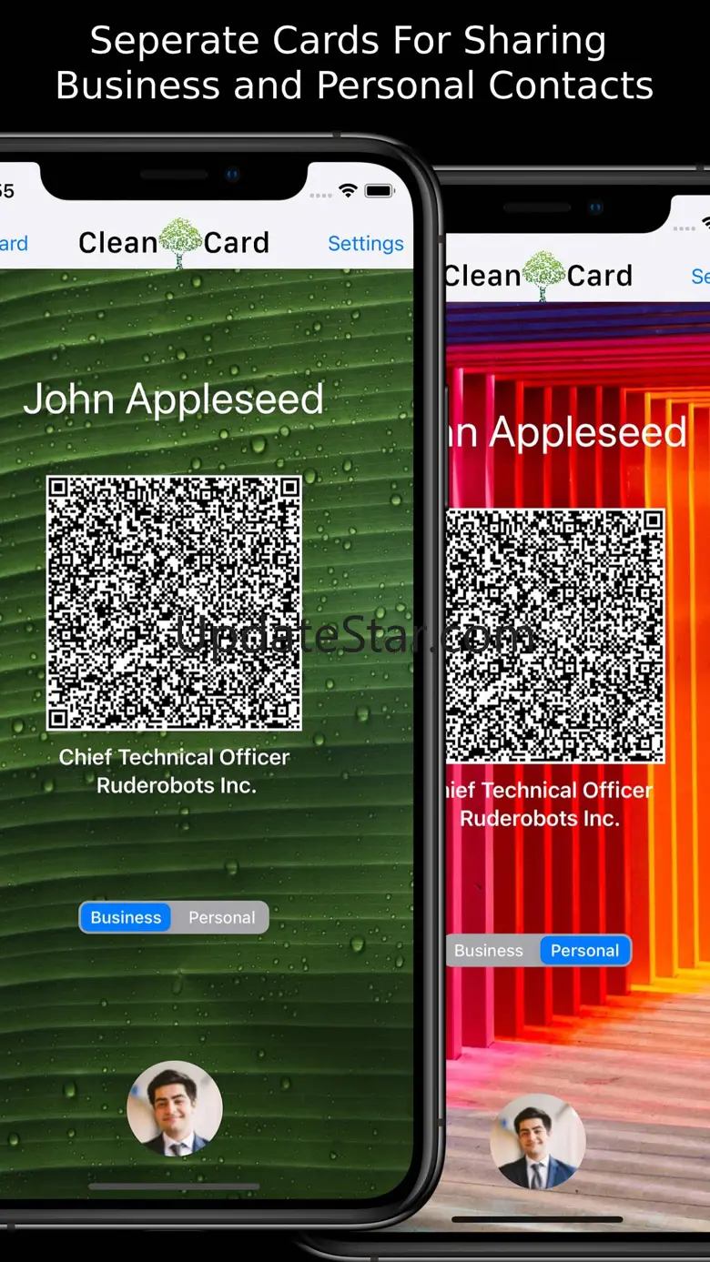 Clean Card - QR Business Card 1.0
