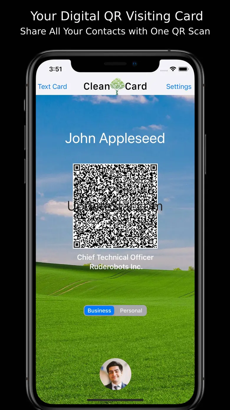 Clean Card - QR Business Card 1.0