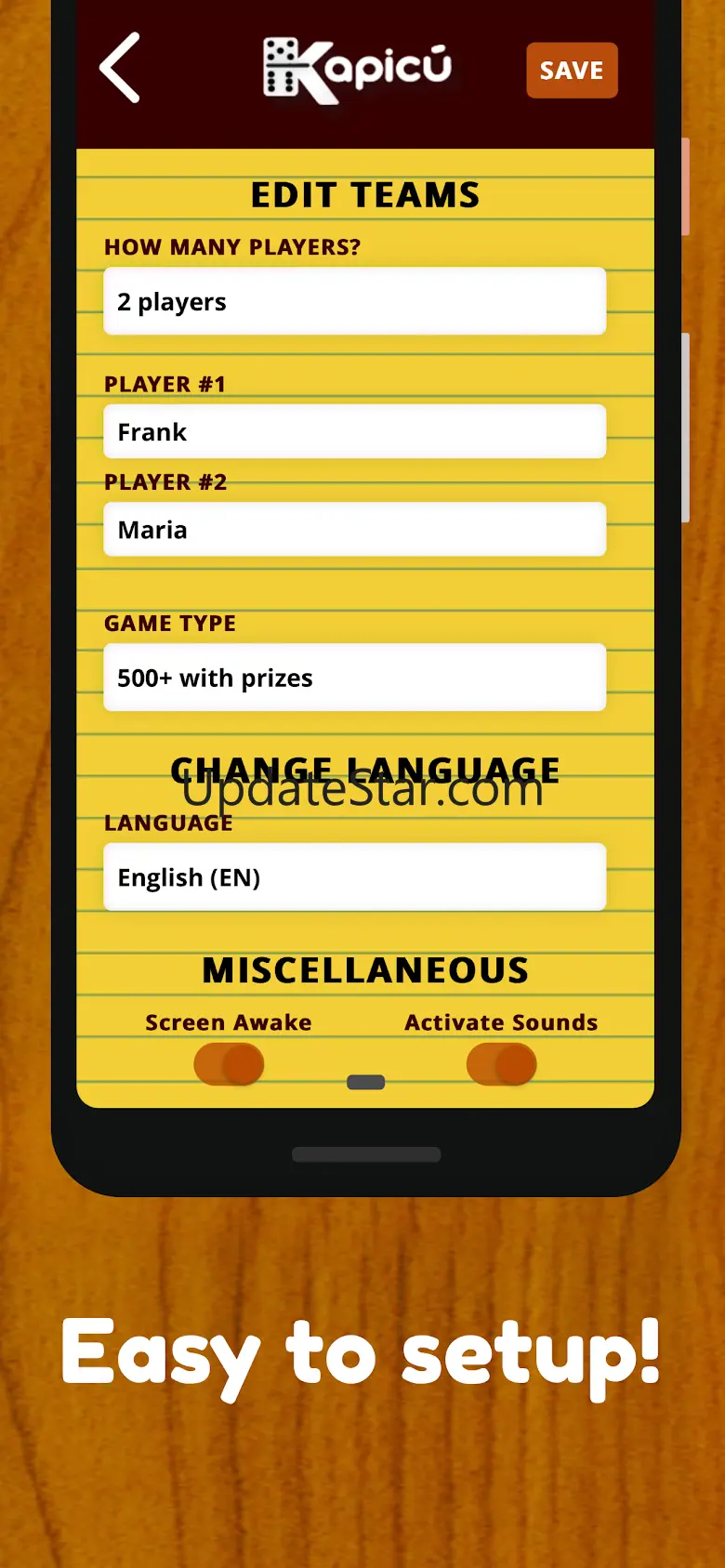 KAPICU Domino Game Score 4.5.9