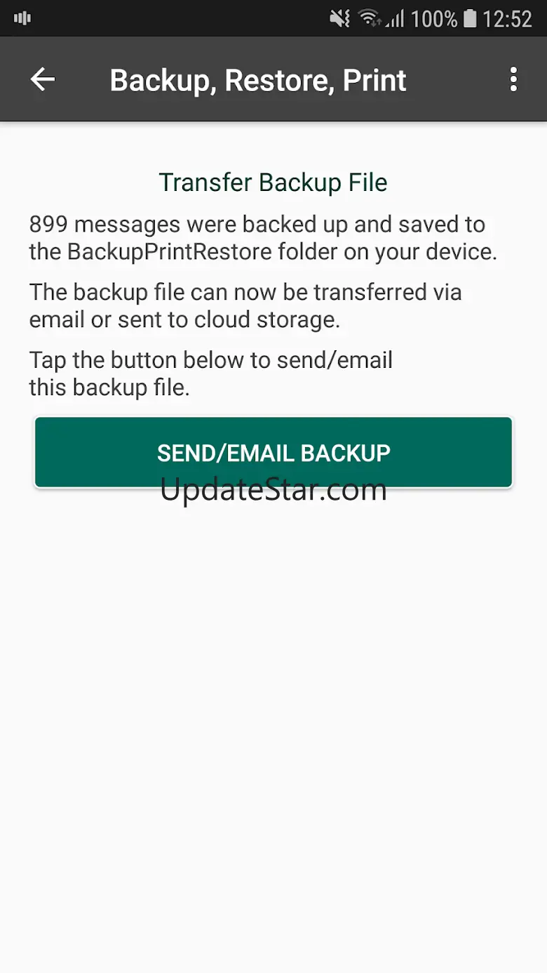 Print Text Messages (Backup, R 4.9.4