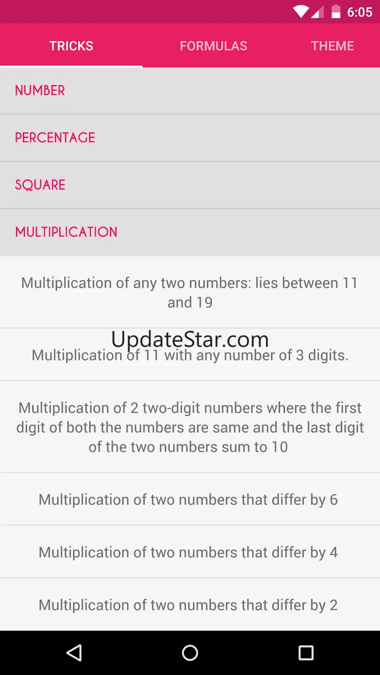 Math Tricks & Formulas 2.2