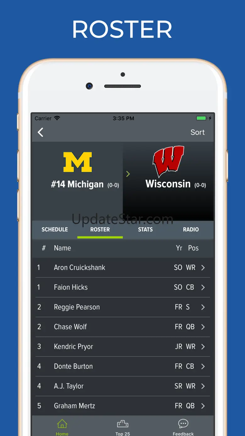 Wisconsin Football Schedules 5.0.4