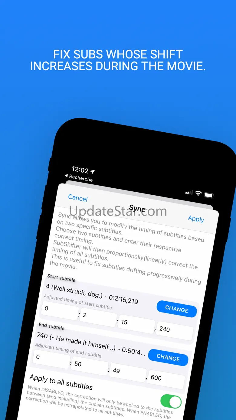 SubShifter - Fix subtitles SRT 2.1