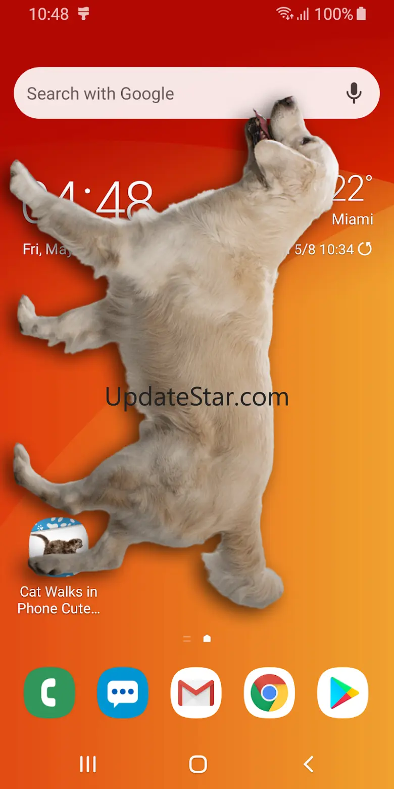 Dog on Screen Woof Woof Joke 1.3