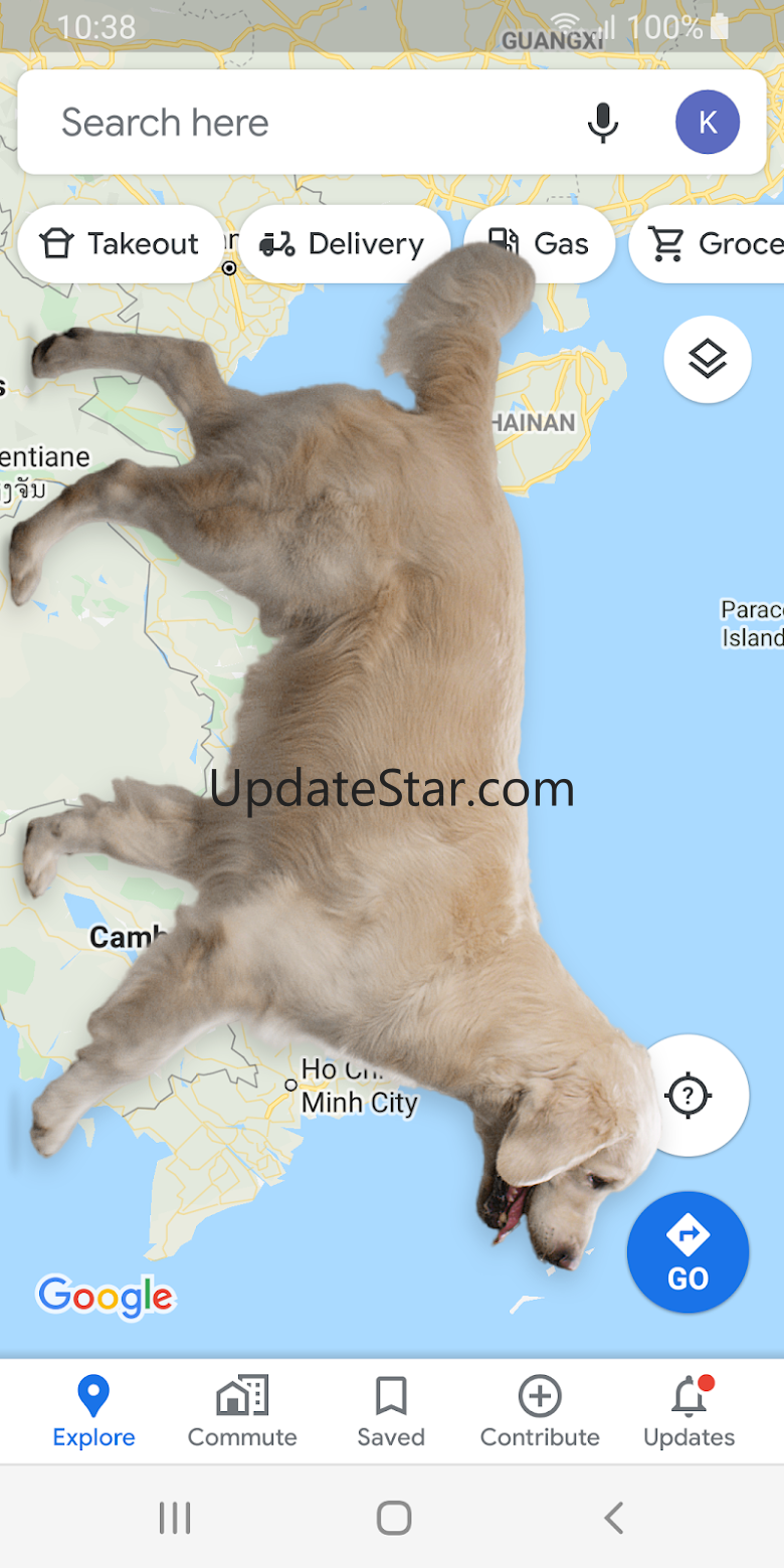 Dog on Screen Woof Woof Joke 1.3