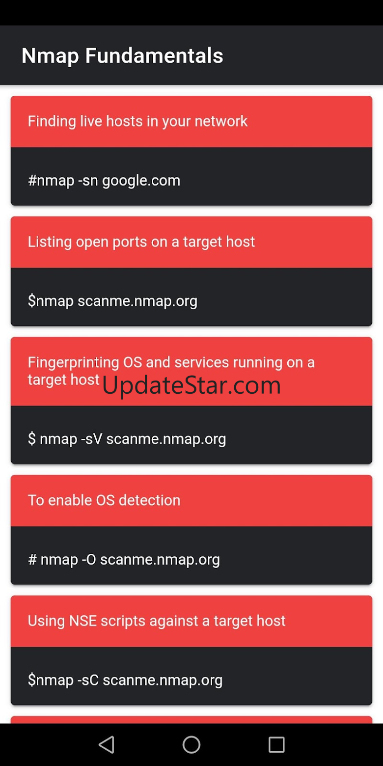 Nmap Commands Cheatsheet 1.5
