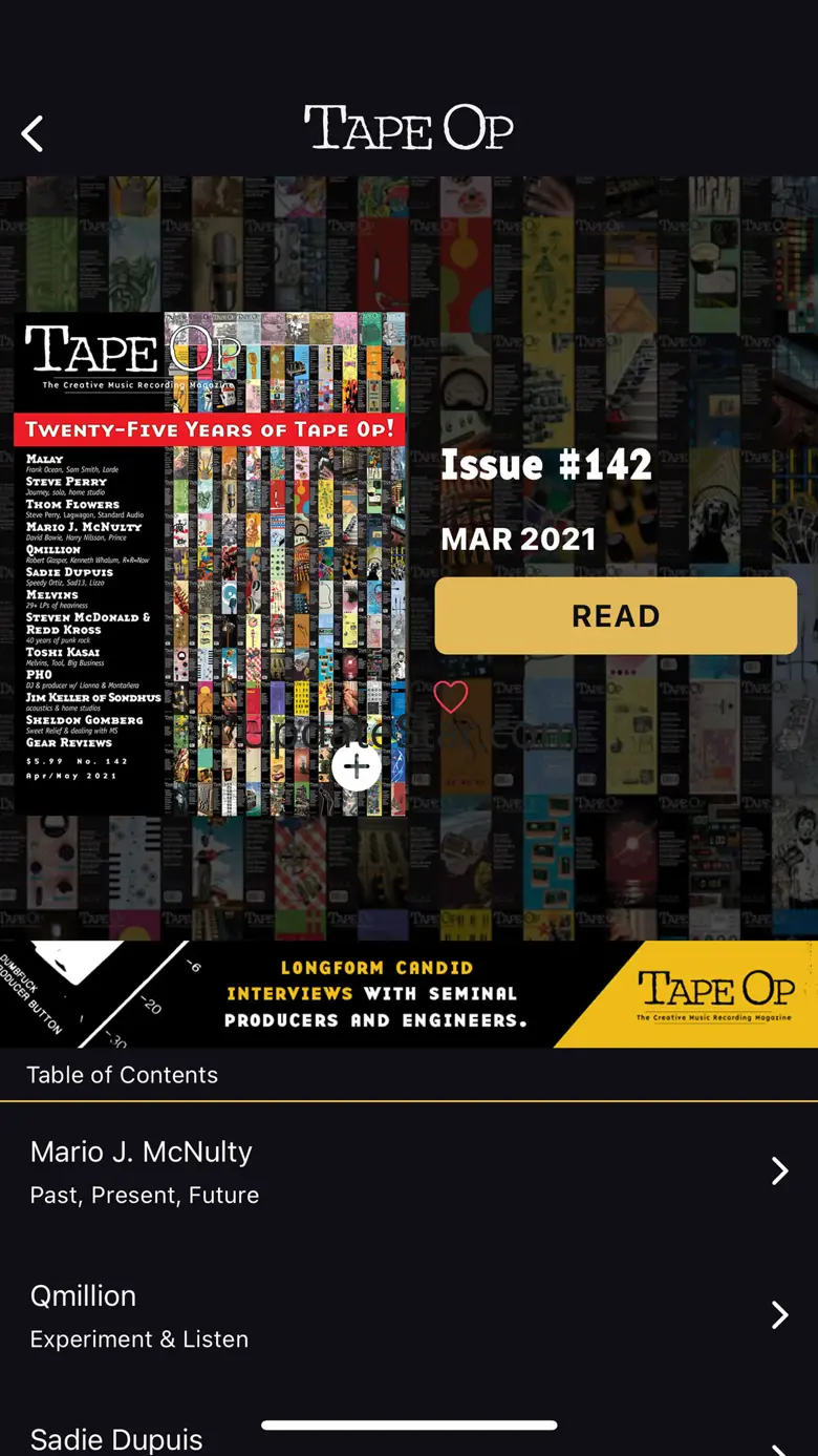 Tape Op Magazine 1.0.1
