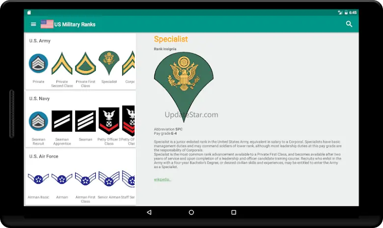 US military ranks 6.1.0