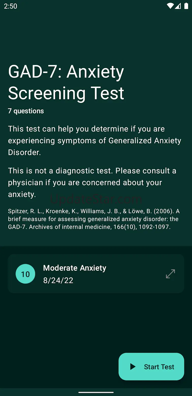 Anxiety Test 3.0.1