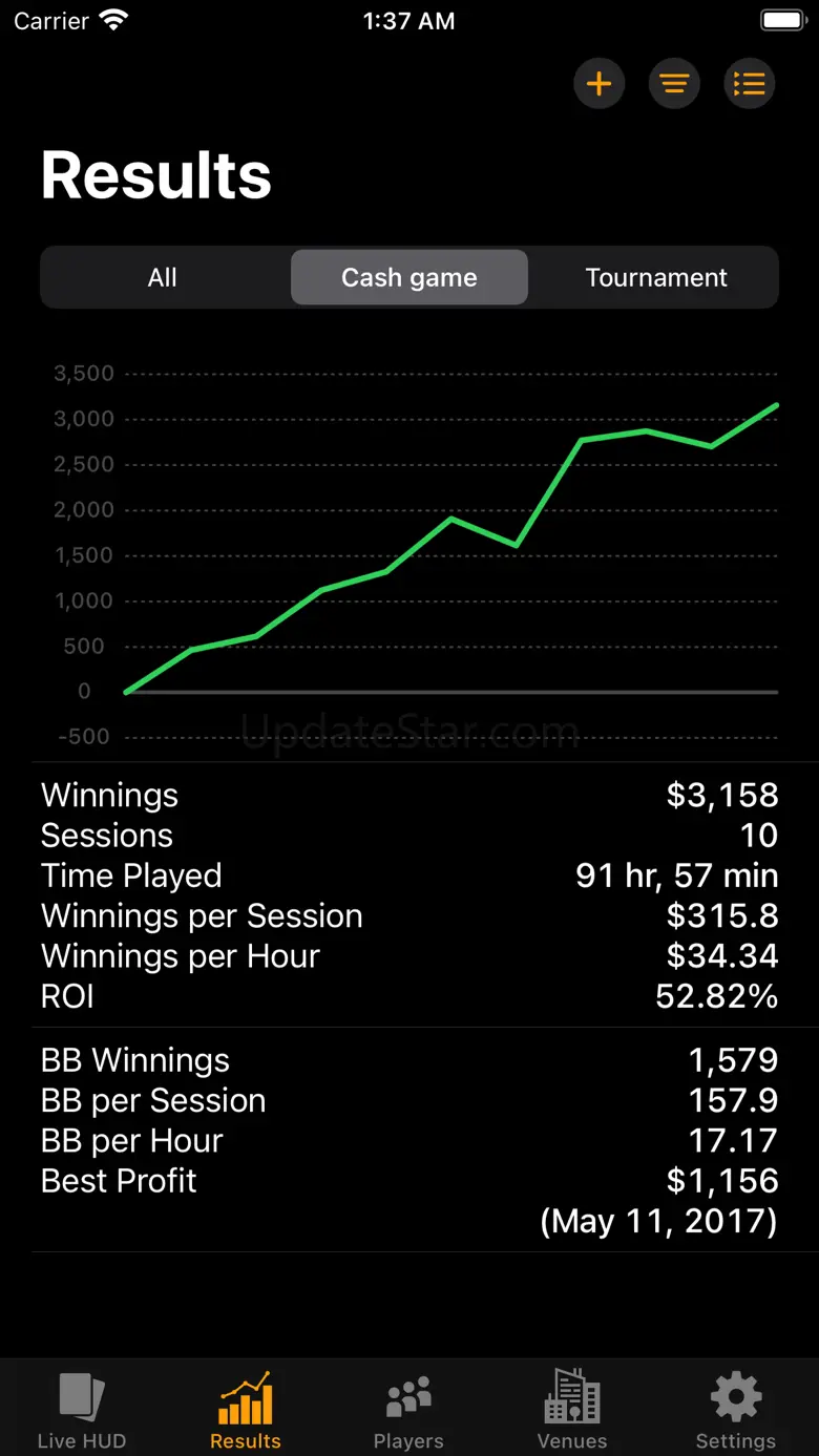 Pokeri: Live Poker Tracker 1.6.0