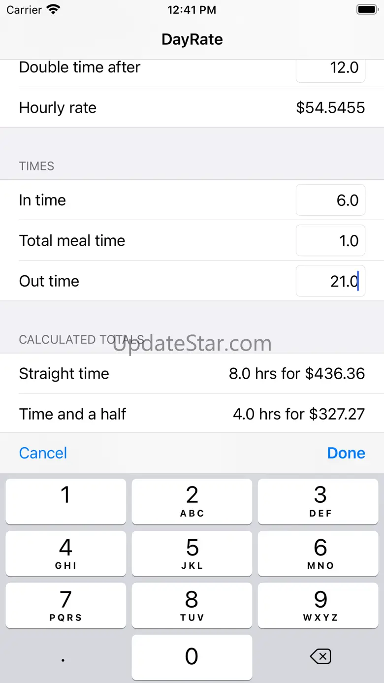DayRate 1.0
