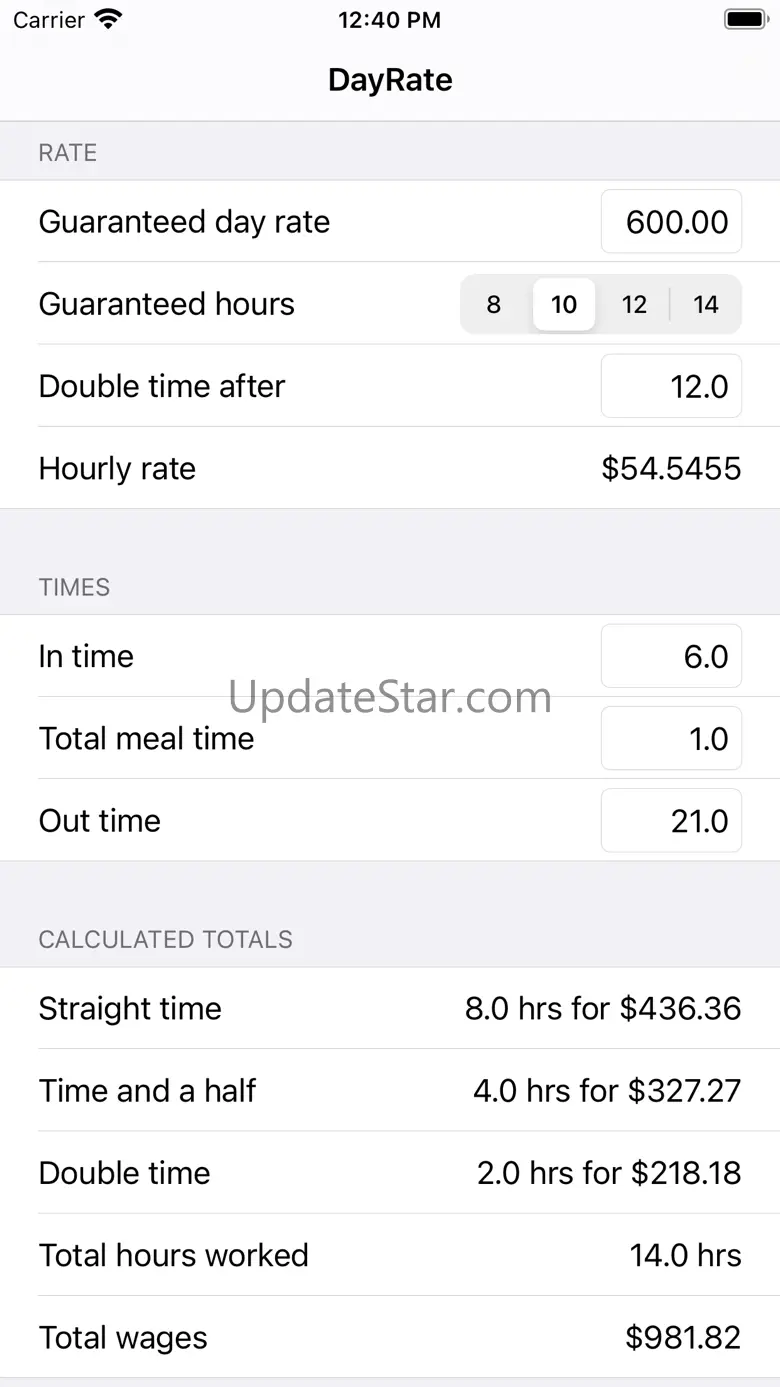 DayRate 1.0