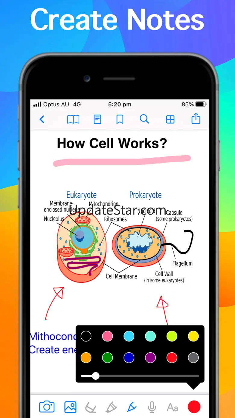 NoteTaker, Note taking app 8.1