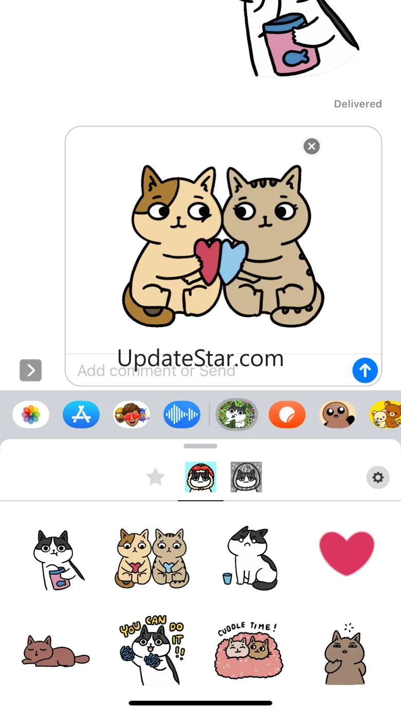 Cat and Cat Comics Stickers 1.0
