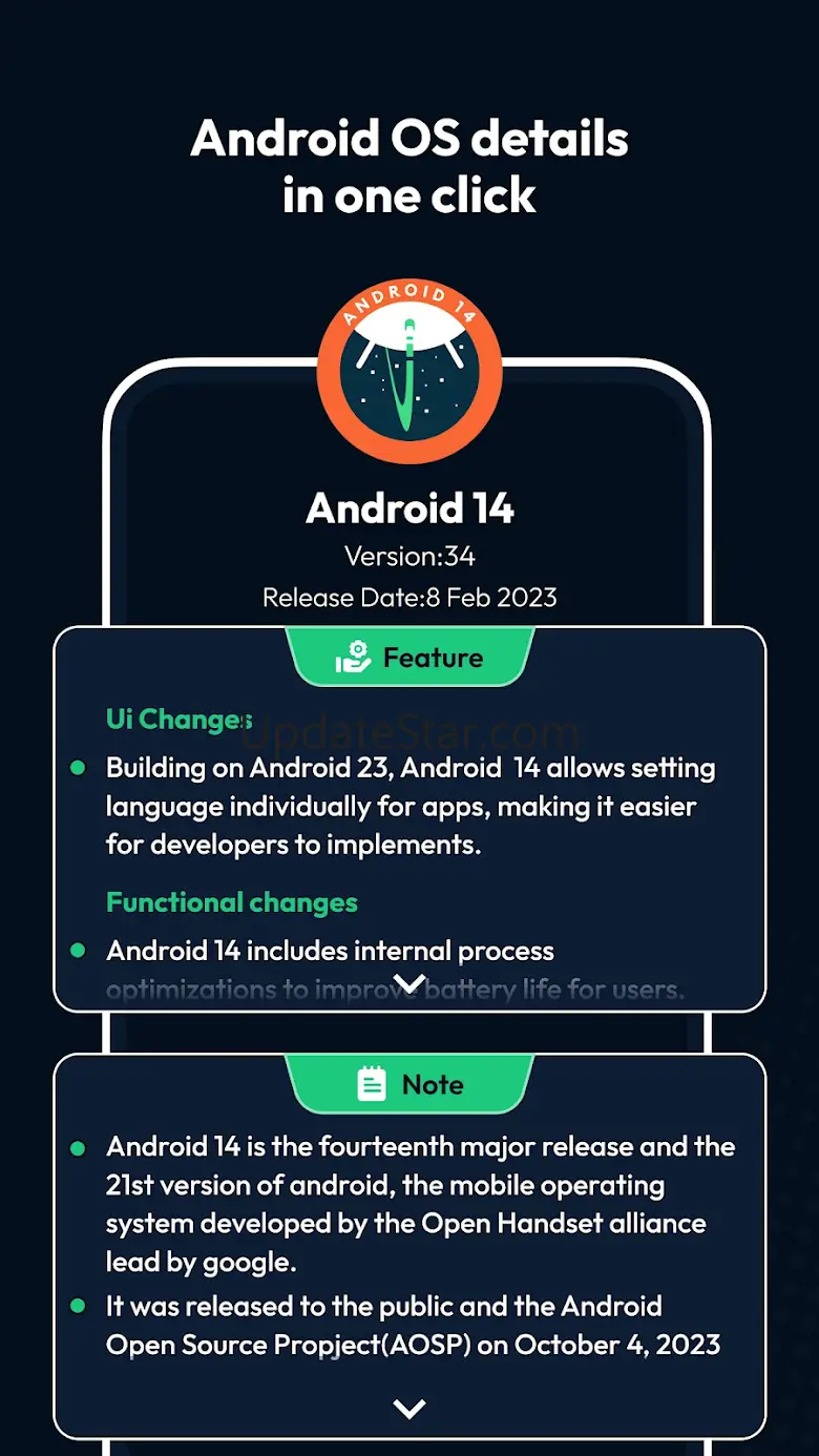 Android version update info 1.1.0