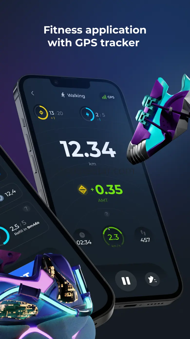 AMAZY Move2Earn Fitness App 2.0