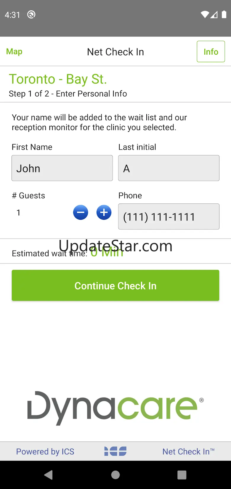 Dynacare - Net Check In 2.3.12
