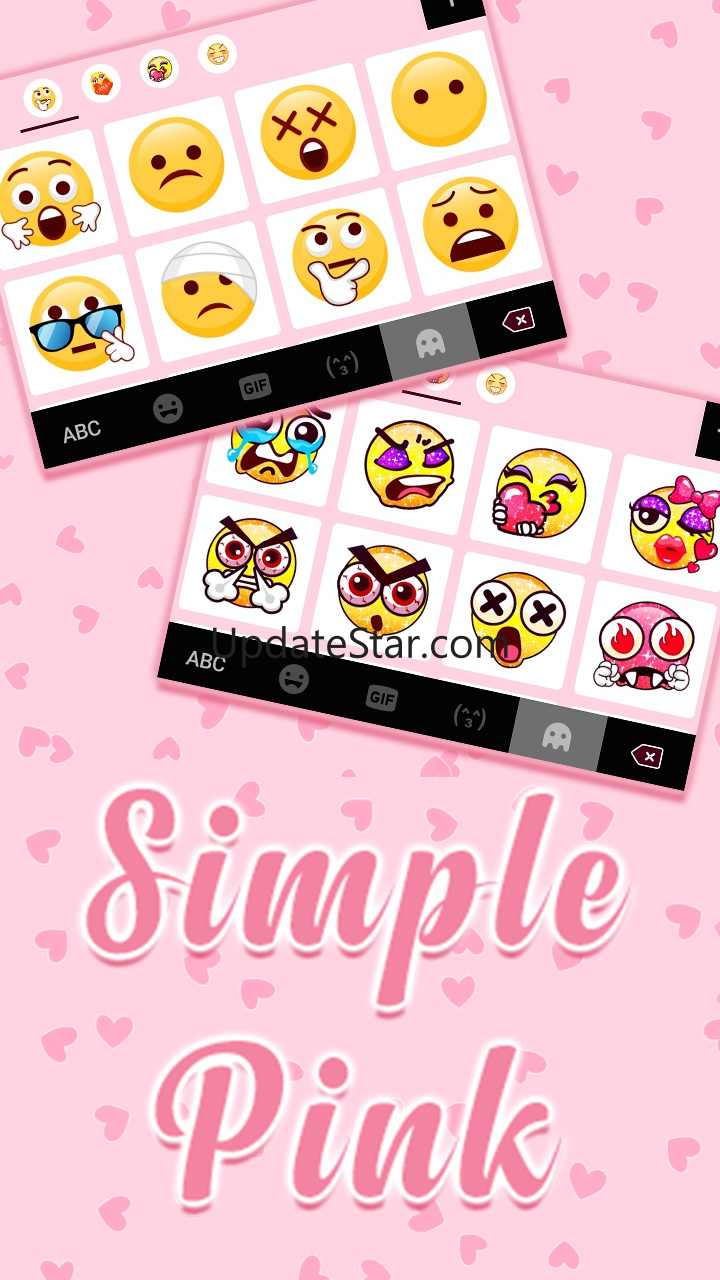 Simple Pink SMS Keyboard Backg 1.0