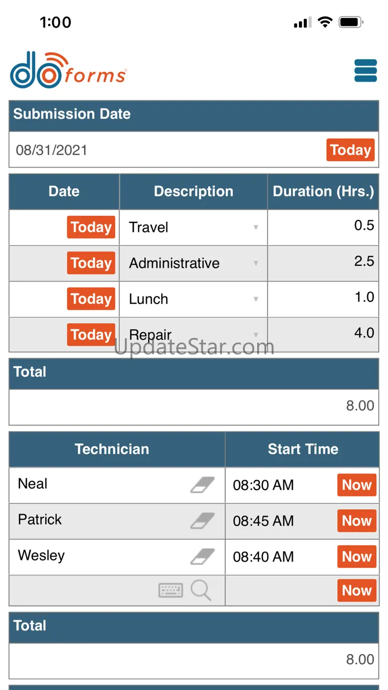 doForms Mobile Data Platform 8.8.10