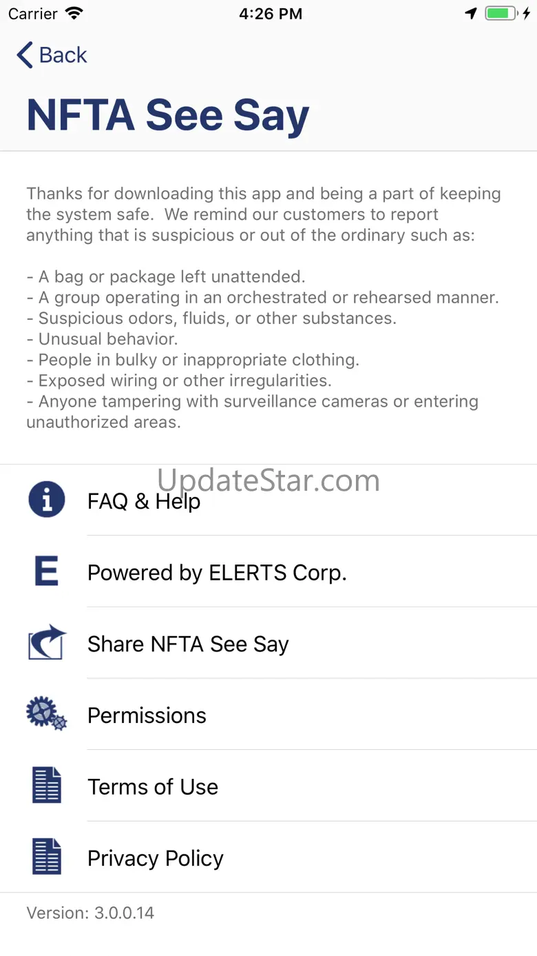 NFTA See Say 4.1.1