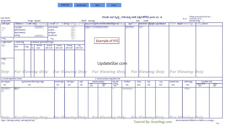 Karnataka Land RTC 2023