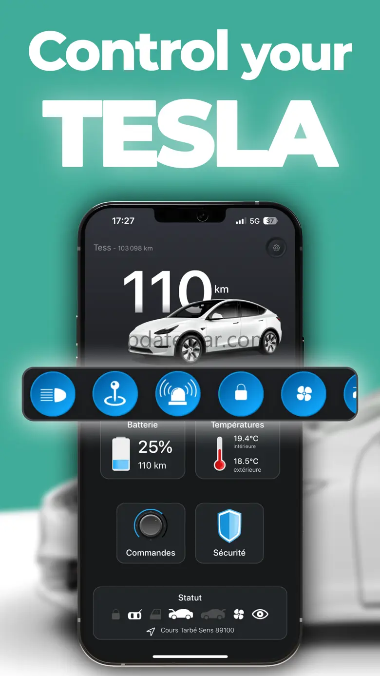 Teslamote : remote for Tesla 1.3