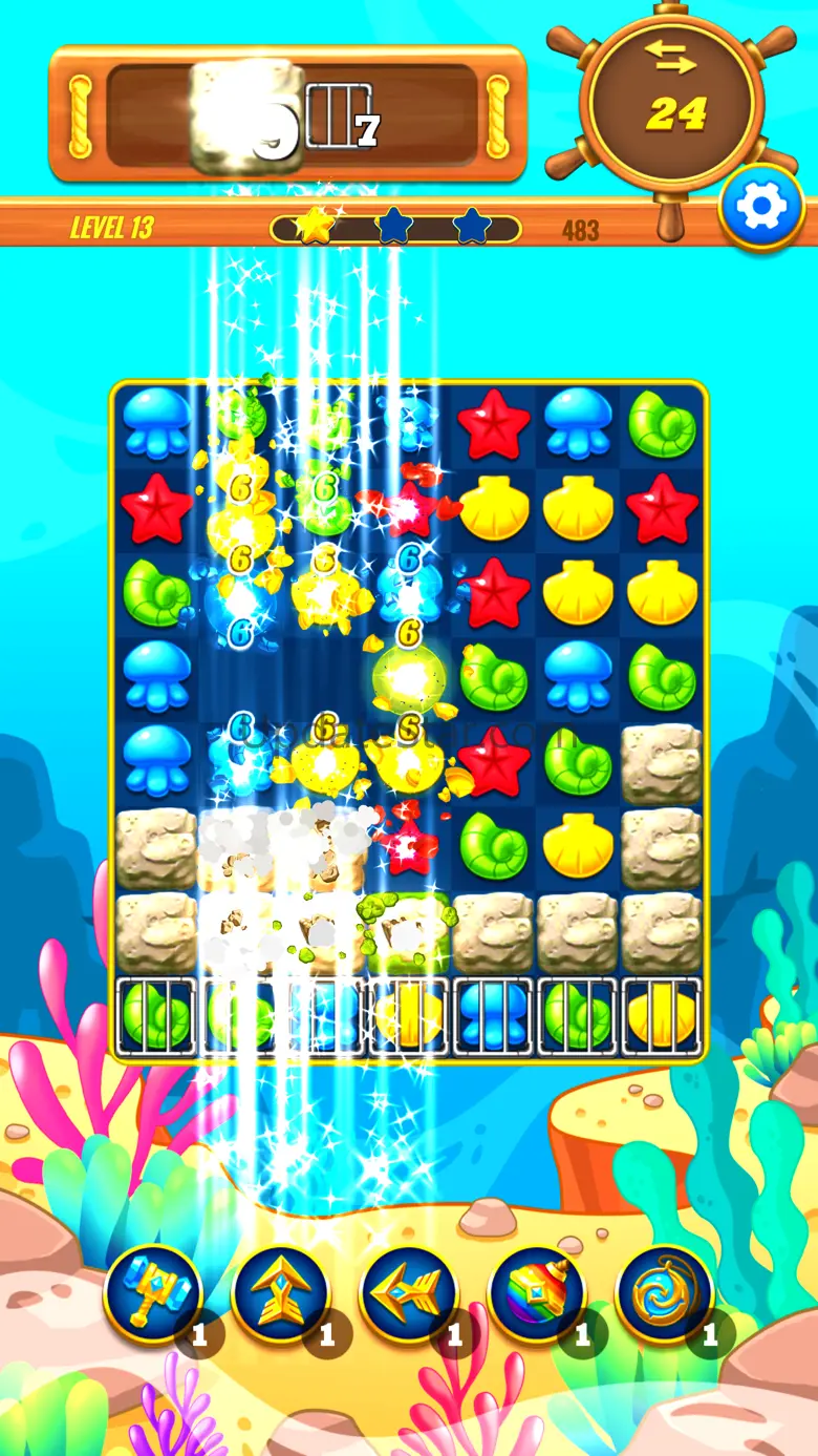 Sea Jewels - Match 3 Game 1.6