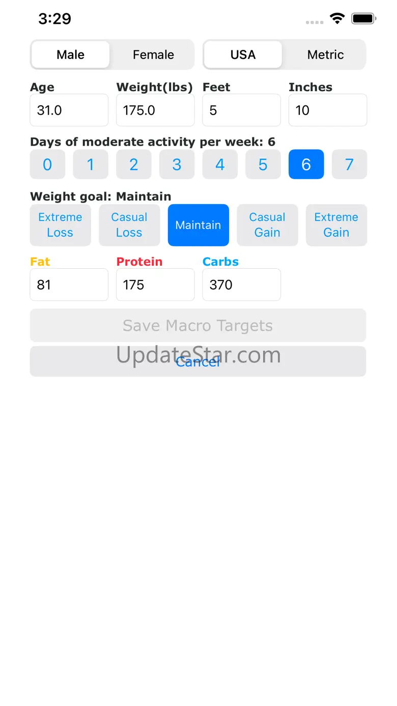 MacroTrack - Macro Tracker 1.02