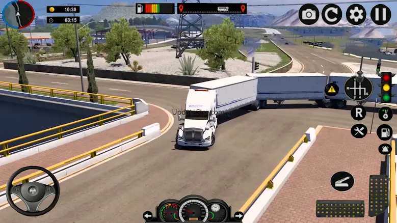 American Truck Driving Trailer
